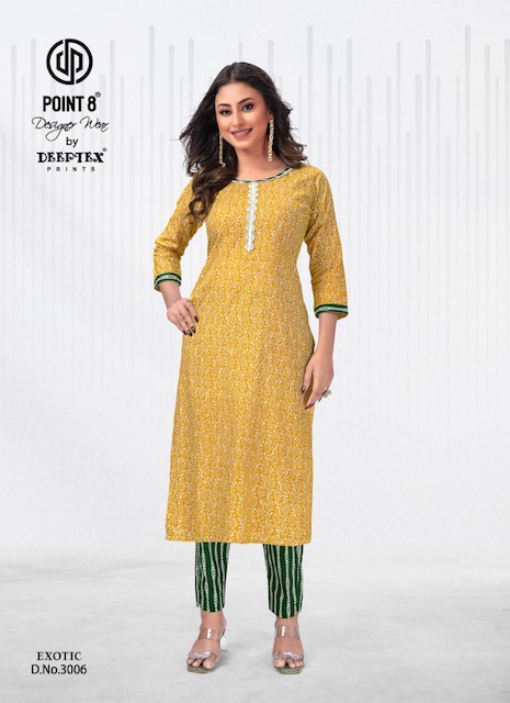 Exotic Vol 3 By Deeptex Kurti With Bottom Catalog
